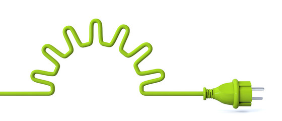 Green power plug - solar energy