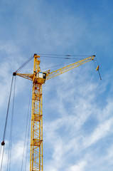 Naklejka premium Metal structural, crane cab