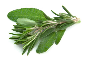 Sage and rosemary