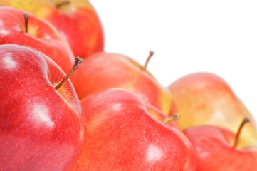 Red apple isolated on the white background