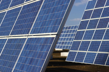 Obraz premium Solarpark Photovoltaik-Anlage