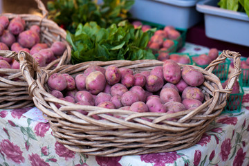 Farmers Market - Red Potato Basket