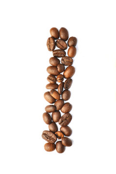 Kaffee Bohnen - Buchstaben I