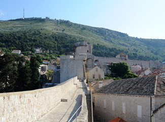 Naklejka premium Fortifications nord de Dubrovnik
