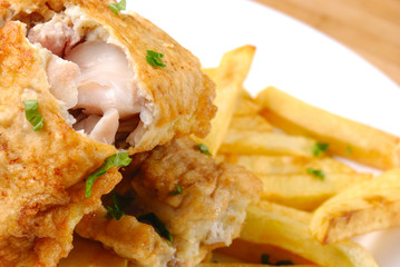 Fried fish and chips