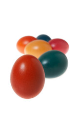 A Bunch of Colorful Easter Eggs