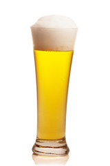 glass of light beer