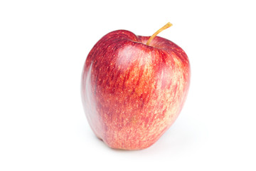 beautiful mellow  juicy apple isolated on white