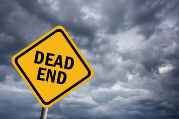 Dead end road sign