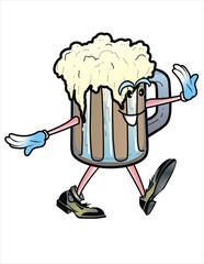 Happy Beer Stein Man.