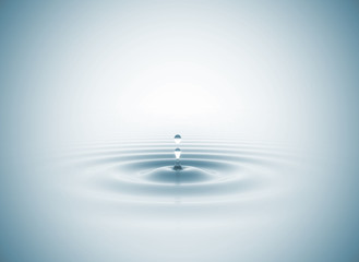 Water drop black and white