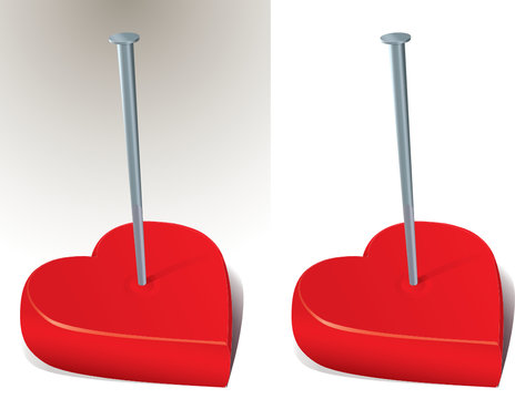 Cuore Chiodo Heart nail amore love