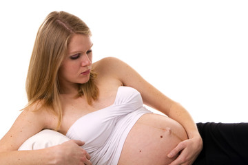 Pregnant Reclining Woman