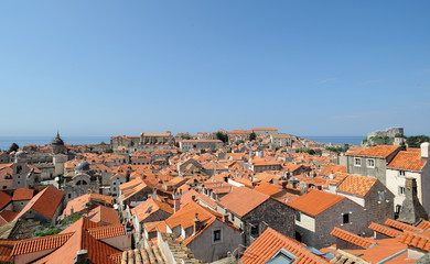 Fototapeta na wymiar Ville close de Dubrovnik