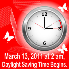 Daylight saving time begins.