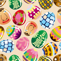 seamless Easter egg pattern