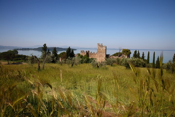 Umbria, lago Trasimeno, antico borgo medievale