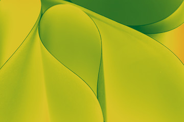 macro background picture curved twisted sheets of paper, green y