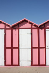 cabina da mare rosa