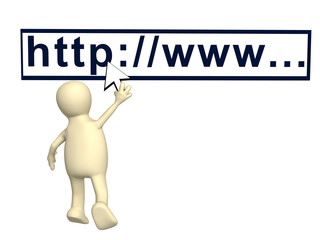 Puppet with a mouse cursor