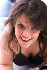 Naklejka premium young beautiful woman