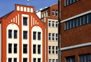 Obraz premium Alte Lagerhäuser am Rheinhafen