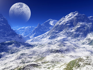 colorful fantasy landscape
