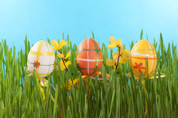 Colorful Easter eggs