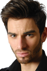 Obraz premium regard bleu gris 3