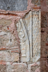 Byzantine ornaments in the town Mystras