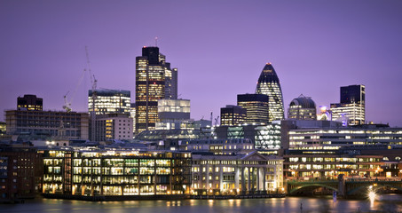 Fototapeta na wymiar Financial District of London