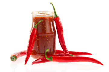 Red hot chili peppers paste - obrazy, fototapety, plakaty