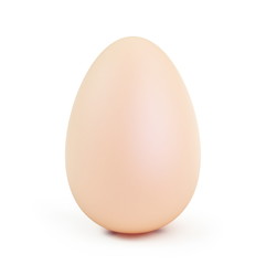 close up of an egg on a white background