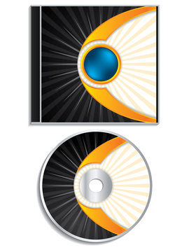 Abstract cd and cover design
