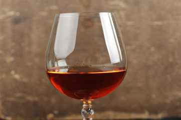 brandy in glass