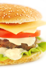 hamburger with cutlet