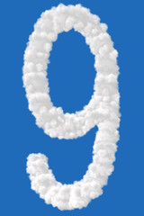 Clouds in shape of figure nine