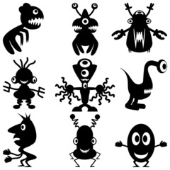 Silhouette monsters