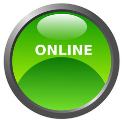 Online glossy icon