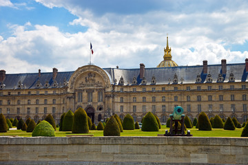 The Ecole Militaire in Paris, France.