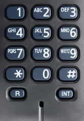 Telephone keyboard