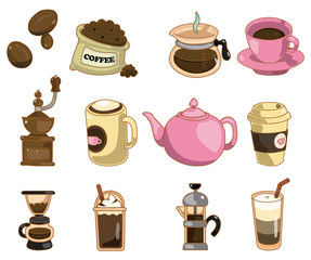cartoon coffee icon