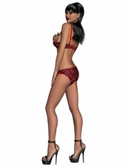 Sexy girl with hot underwear