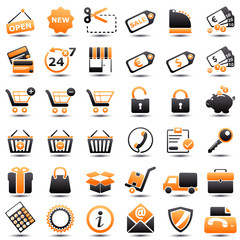icon: shopping orange