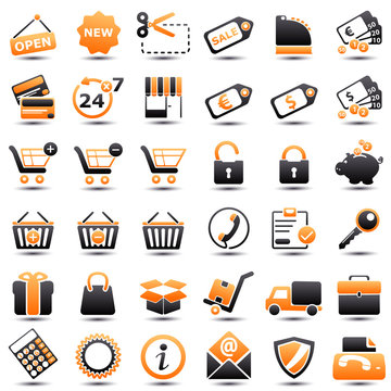 icon: shopping orange