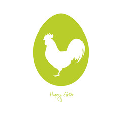 Fototapeta premium Easter Card Easter Egg Rooster