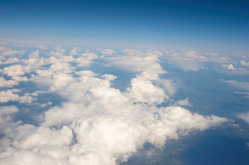 Fototapeta na wymiar Sky from airplane
