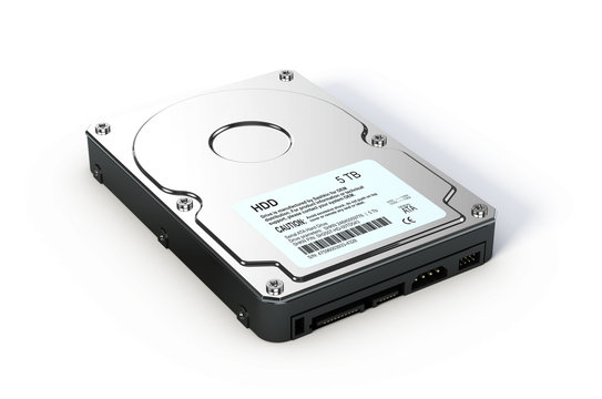 HDD - Hard Drive Disk isolated on white background - 3d render