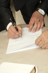 Firma del testimone dello sposo