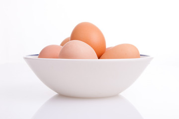 Eggs in a bowl